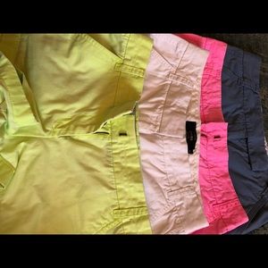 4 pair of j crew shorts